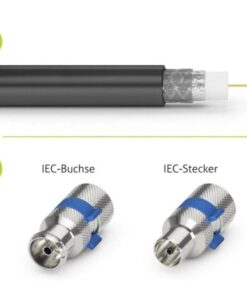 Confezione 10 Adattatori Coassiali Femmina per Cavi Diametro 6,5mm