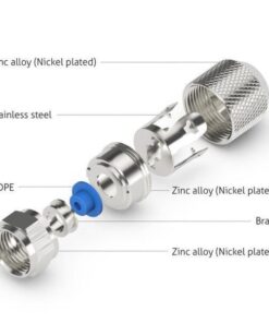 Confezione 10 Adattatori F per Cavi Diametro 6,8/7mm