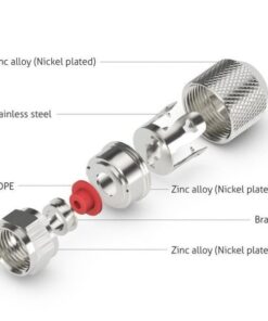 Confezione 10 Adattatori F per Cavi Diametro 7,2/7,4mm