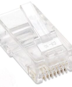 Confezione 100 Plug RJ45 UTP per Cavo Rigido Cat.6