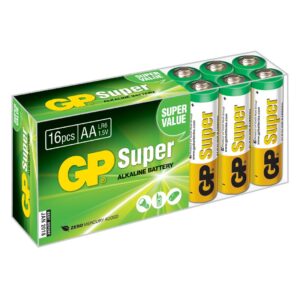 Confezione 16 Batterie AA Stilo GP Super
