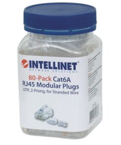 Confezione da 80 Plug Modulari Cat.6A RJ45 UTP