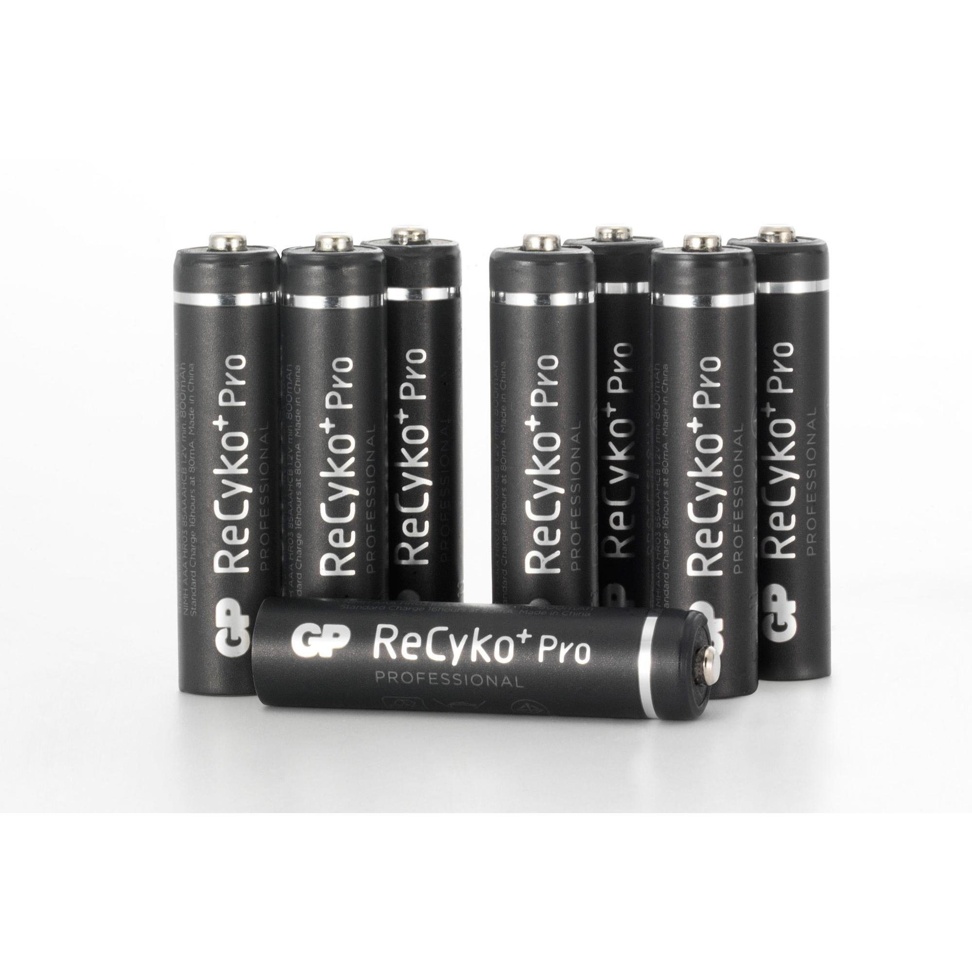Confezione risparmio 8 Batterie Ricaricabili AAA Mini Stilo 800mAh GP ReCyko Pro
