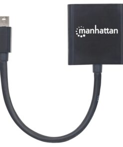 Convertitore Attivo MiniDP M a DVI F 15cm 4K Nero