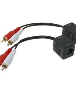 Convertitore Extender RJ45 Cat.5 2xRCA
