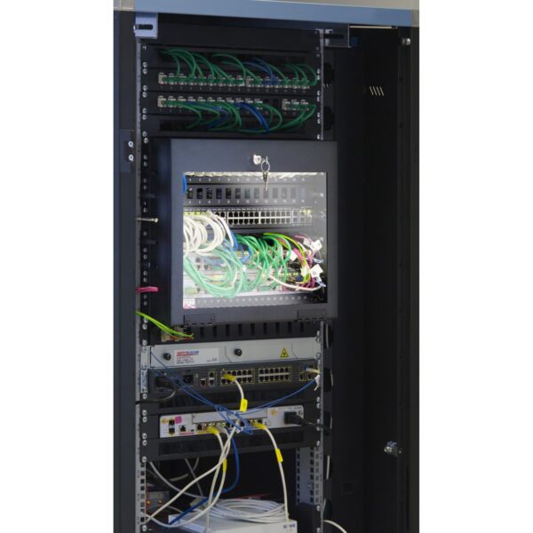 Copertura di Sicurezza in Vetro 4U con Chiave per Rack 19''