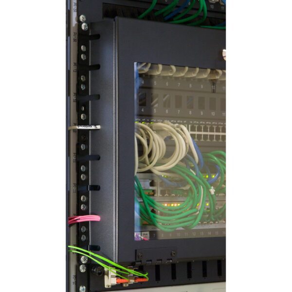 Copertura di Sicurezza in Vetro 4U con Chiave per Rack 19''
