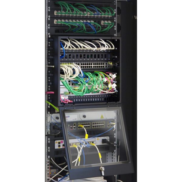 Copertura di Sicurezza in Vetro 4U con Chiave per Rack 19''