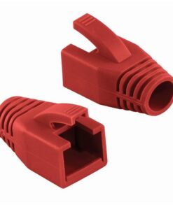 Copriconnettore per Plug RJ45 Cat.6 8mm Rosso