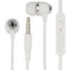 Cuffie Auricolari Audio 3.5'' con Microfono Controllo Volume V5 Bianco