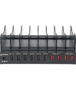 Docking Station 10 porte USB Ricarica Smartphone e Tablet