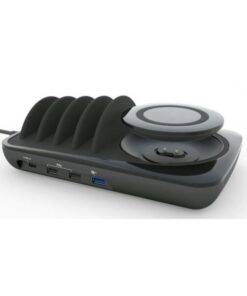 Docking Station USB 5 posti con Caricabatterie Wireless Removibile