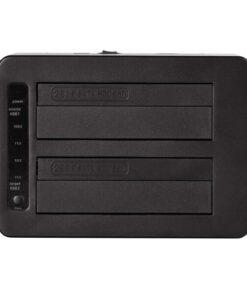 Docking Station USB3.1 Gen2 Doppio Slot HDD/SSD SATA da 2.5''/3.5'' Nero