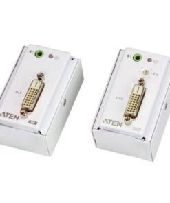 Estensore DVI/Audio Cat5 con piastra a parete 1920x1200 a 40m, VE607