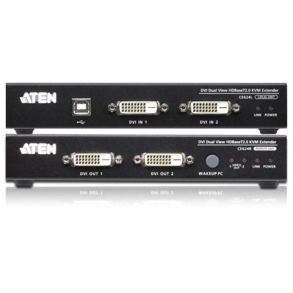 Estensore KVM USB DVI Dual View HDBaseT 2.0, CE624