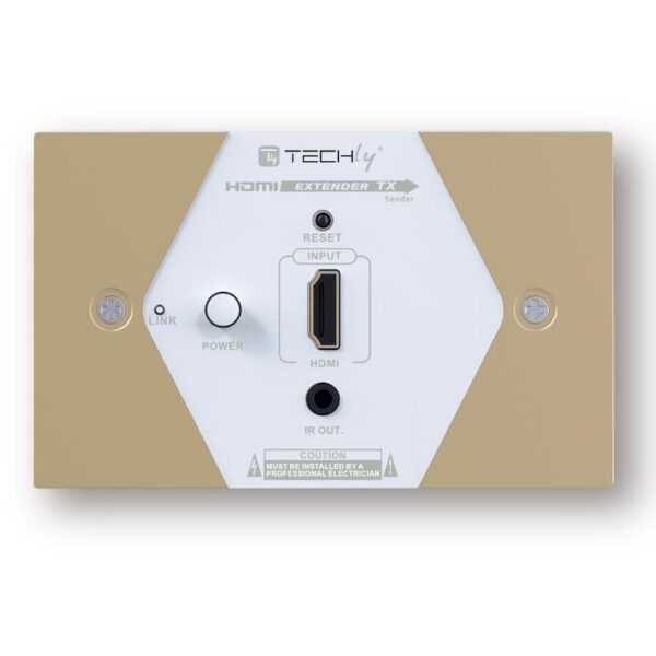 Extender HDMI Full HD su cavo Cat.6/6A/7 max 40m Placca da muro