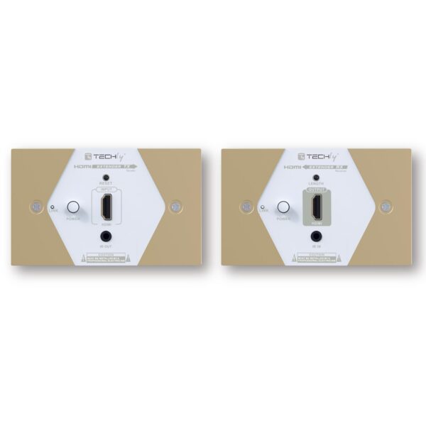 Extender HDMI Full HD su cavo Cat.6/6A/7 max 40m Placca da muro