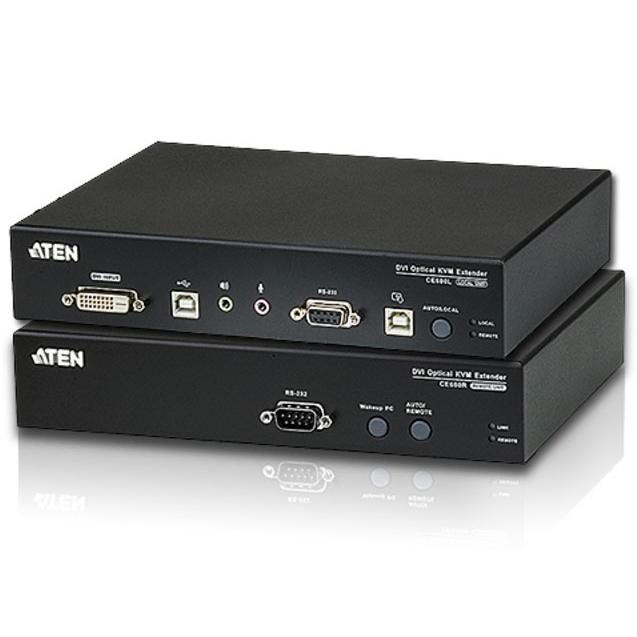 Extender KVM USB DVI 1920x1200 fibra 20km CE690