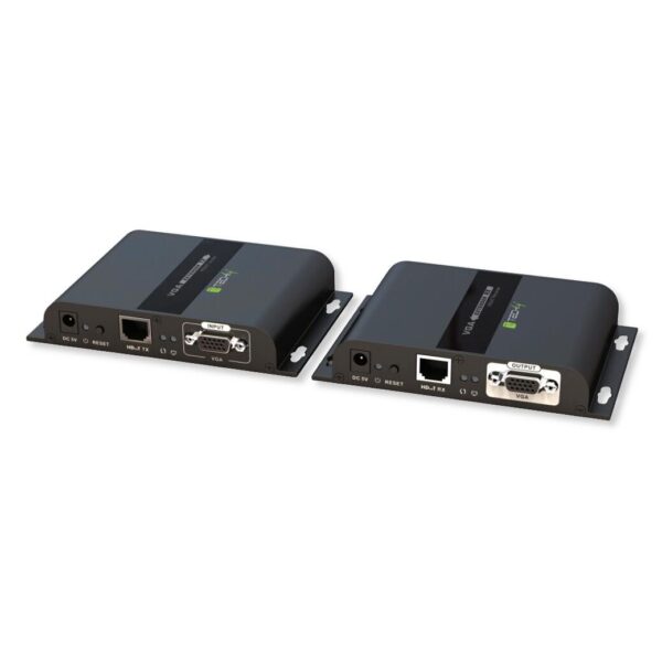 Extender VGA HDbitT con Audio su Cavo Cat.6 POE fino a 120m