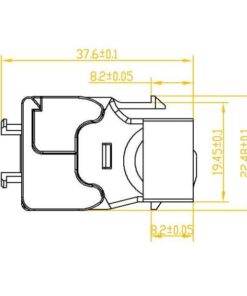 Frutto Keystone RJ45 C5E UTP 180° Tooless