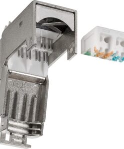 Frutto Keystone RJ45 Cat6A STP Schermato 500MHz SNAP-IN