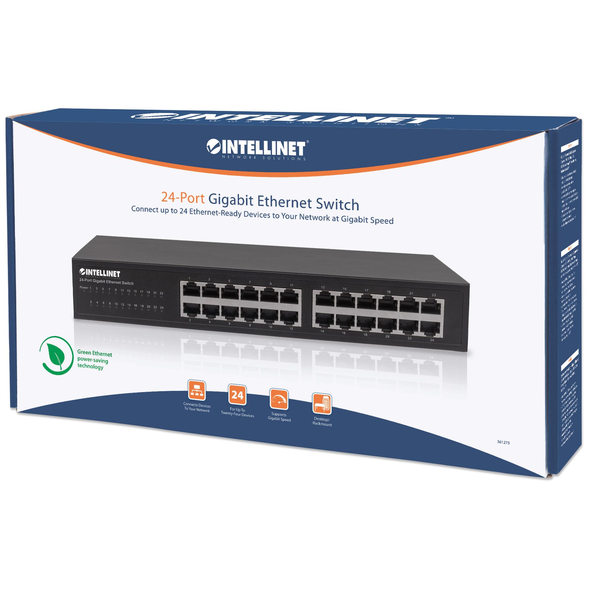 Gigabit Ethernet Switch 24 porte desktop/rack