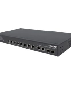 Gigabit Ethernet Switch 8 porte Ultra PoE con 4 porte Uplink e schermo LCD