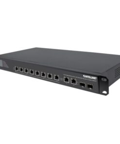 Gigabit Ethernet Switch 8 porte Ultra PoE con 4 porte Uplink e schermo LCD