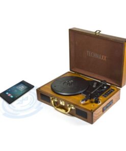 Giradischi Convertitore Vinile LP Bluetooth MP3 WMA 3 Velocità Marrone