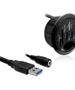 Hub USB 3.0 3 porte + 2 slot SD In-Desk Diametro 6 cm