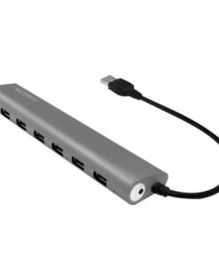 Hub USB 3.0 SuperSpeed 7 porte Alluminio Silver