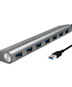 Hub USB 3.0 SuperSpeed 7 porte Alluminio Silver