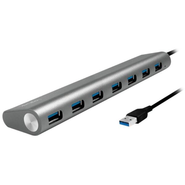 Hub USB 3.0 SuperSpeed 7 porte Alluminio Silver
