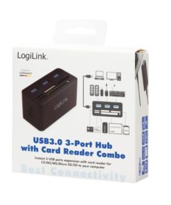 Hub USB 3.0 con lettore di schede di memoria