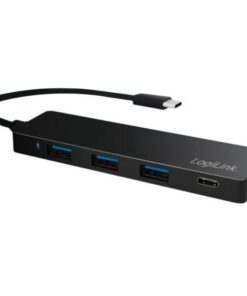 Hub USB-C 3.1 SuperSpeed 3 Porte USB-A 1 porta USB-C Nero