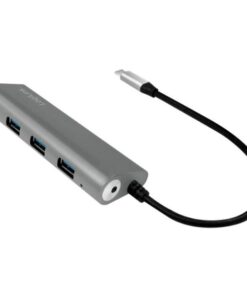 Hub USB-C™ SuperSpeed 4 Porte Alluminio Silver