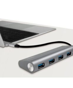 Hub USB-C™ SuperSpeed 4 Porte Alluminio Silver
