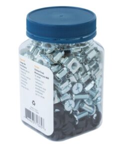 Kit Set 50 Viti 50 Dadi e 50 Rondelle per Montaggio Rack Silver