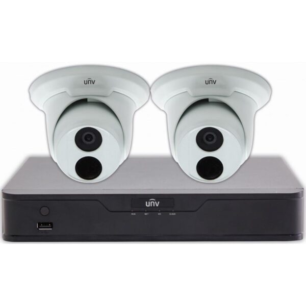 Kit Videosicurezza 2 Telecamere IP DOME 2MP e Videoregistratore NVR 4 canali