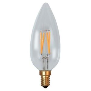 Lampada LED Candela E14 Bianco Caldo 3,2W Filamento Dimmerabile A+