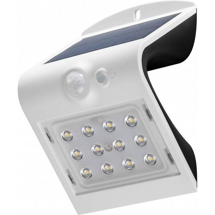Lampada LED Solare a Muro 1,5W IP65 Sensore di Movimento Bianco