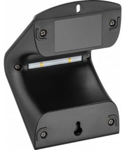 Lampada LED Solare a Muro 1,5W IP65 Sensore di Movimento Nero