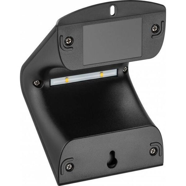 Lampada LED Solare a Muro 1,5W IP65 Sensore di Movimento Nero