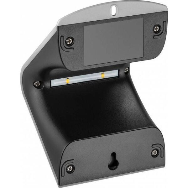 Lampada LED Solare a Muro 1,5W IP65 Sensore di Movimento Silver