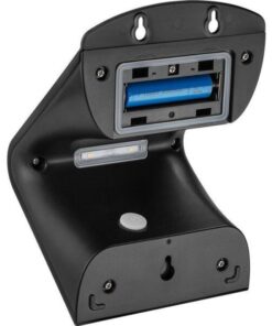 Lampada LED Solare a Muro 3,2W IP65 Sensore di Movimento Nero