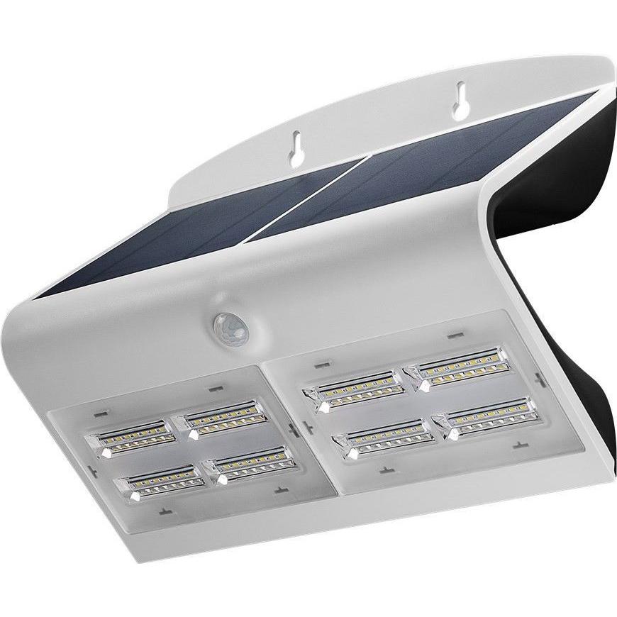 Lampada LED Solare a Muro 6,8W IP65 Sensore di Movimento Bianco