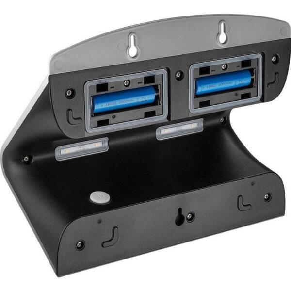 Lampada LED Solare a Muro 6,8W IP65 Sensore di Movimento Silver