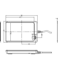 Lettore di Badge Senza Contatto RFID USB Nero