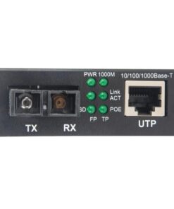 Media Converter Gigabit PoE+ SC Monomodale