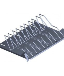 Mensola per armadi rack 19'' con 9 alloggiamenti per Tablet Notebook